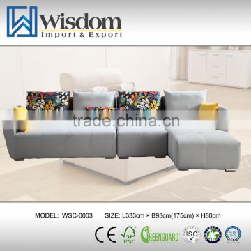 High Quality Contrast Color Fabric Sofa Set Living Room Sofa