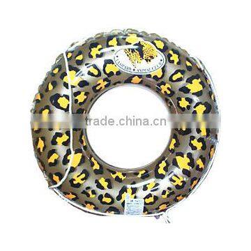 Wild leopard PVC inflatable swim ring