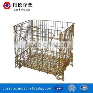 folding galvanized stackable container with high quality