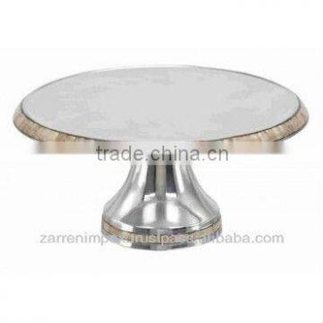 Cake Stand Mother of Pearl 12"