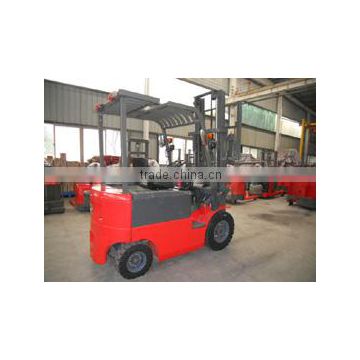 Top china forklift supplier for 4wheels 3ton electric forklift truck with pneumatic tyres