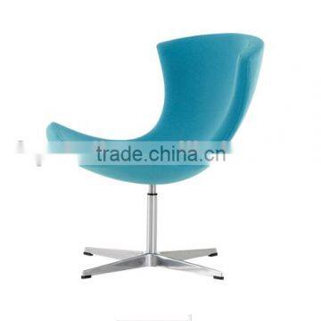 Blue Fabric Modern Lounge Recliner Chair