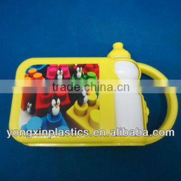 lunch box and bottle set with handle