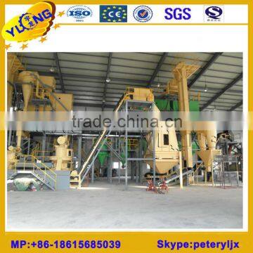 complete and high quality wood pellet line / straw pellet line