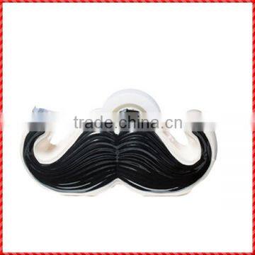 Handmade resin mustache Decorative tape dispenser