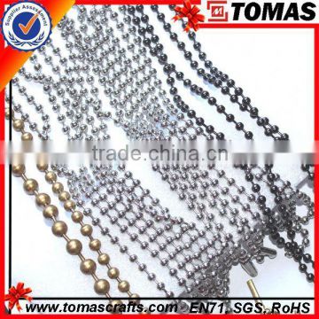 Guangzhou custom modern stainless steel ball chain necklaces