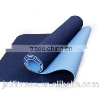 High Quality ECO-Friendly 6mm TPE Yoga Mat Indoor Fitness Equipments 2 Colors Yoga Mat photo-2