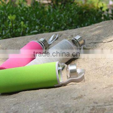 Custom Logo Printing 500ml Insulated Plastic Water Bottle With Coloful Protection Bag photo-3
