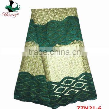 Latest Design China Supplier African Lace Fabrics 5 Yards ZZN21 photo-5