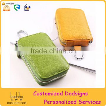 Girls leather key chain car key wallet wholesale