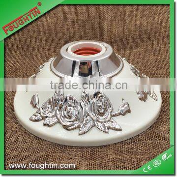 E27/B22 big base b22 pin type lamp holder silver flower lamp base