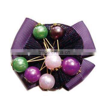 Goody Ribbon Bow With Big Beads for Shoe Accessories photo-4
