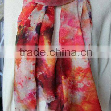 cashmere worsted printed scarves