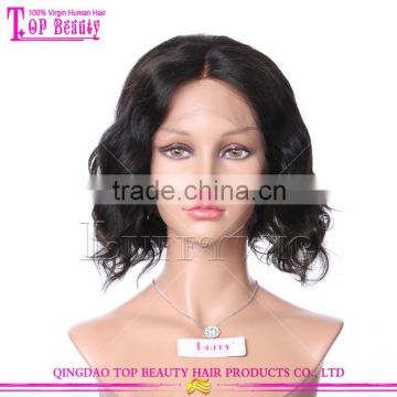 Natural Color 130 density 8 Inch Short Bob Style Brazilain Virgin Human Hair Lace Front Wigs Short Human Hair Wigs