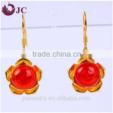 New 2016 Latest Gold Earring Designs Fashion Jewelry Essential Oil Hoop Earring