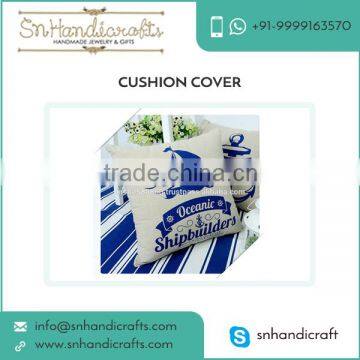 New Fancy Arrival of Cushion Cover with Blue Oceanic Theme Printing