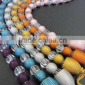 beaded tieback drapery tieback crystal tiebacks