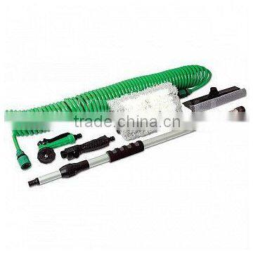 Wash Brush & Coil Hose Set