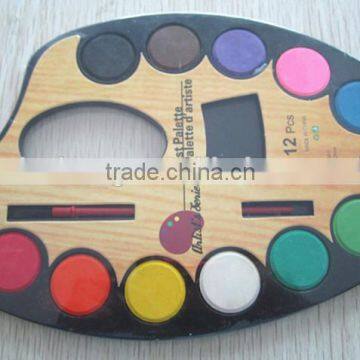 12 Pcs Artist Palette Watercolor Paint With Brush