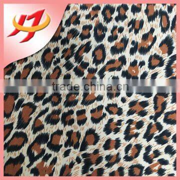 2016 new arrival fashion fabric 92 polyester 8 spandex leopard print fabric leopard print fabric for girl's garments