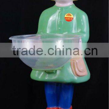 massive cartoon figure, cartoon character, large sculpture doll, glass fiber doll