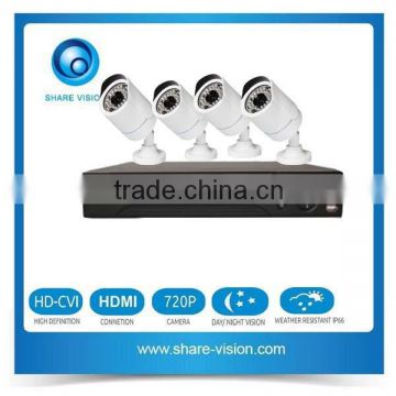 4ch 960P/720P HD-CVI DVR Kit