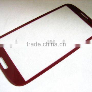 Front Glass (no inner screen display) for Samsung Galaxy S3 SIII GT-i9300 Red