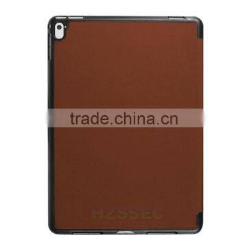 China Factory OEM Logo Three Floding Stand PU Leather Case Cover for Apple IPad Pro 9.7 photo-3
