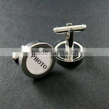 14mm Round Bezels Base Tray Setting Photo Frame Brass Cuff Link,custom Photo Cufflinks,wedding Cuff Link Blanks Supplies 1500043 photo-2