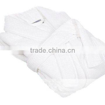 White Full Length Wash Microfiber Bathrobe for Couple photo-2