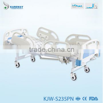 2 cranks manual hospital bed, medical beds for hospital KJW-S235PN