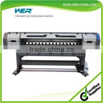 New design 1.8m WER ES1801 car sticker printing machine eco solvent printer for pvc vinyl printing machine