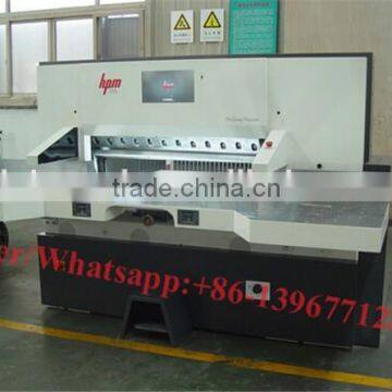 DK-M15 Model 15.6 Inch PLC Touch Screen Program Control Guillotine Paper Cutting Machine photo-2