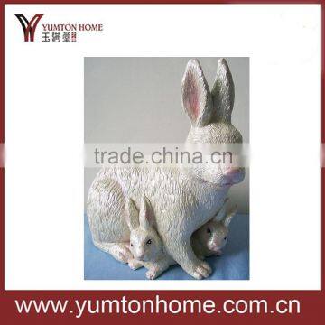 Outdoor polyresin rabit figurine for halloween decor