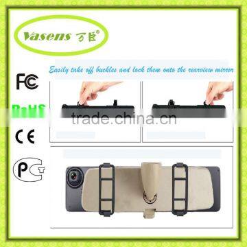 Car Dvr 4.3"Dual Camera 1080P Full HD 1920*1080 4X Digital Zoom Car Camera Rearview Mirror DVR photo-3