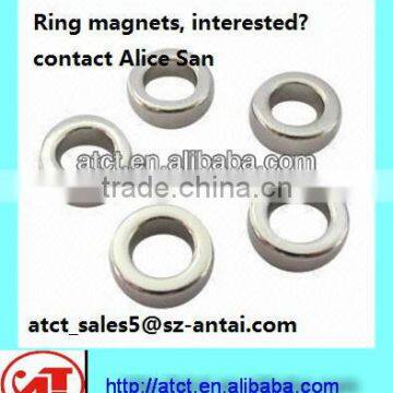 High Quality Ring Neodymium Magnet/ ring shaped magnet