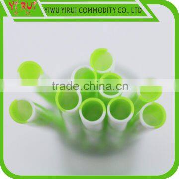 pp Drinking Straw With Spiral Green and White Color photo-3