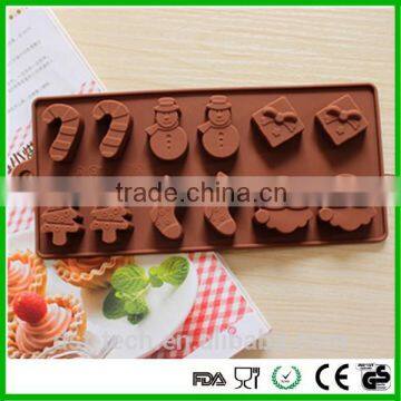 Christmas Trees Cup Cake Decoration Silicone Mold For Pastry photo-2