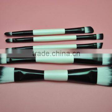 Professional Foundation Synthetic Hair Double Sided 5Pcs Cosmetic Makeup Brush Kit With Black Carry Bag photo-3