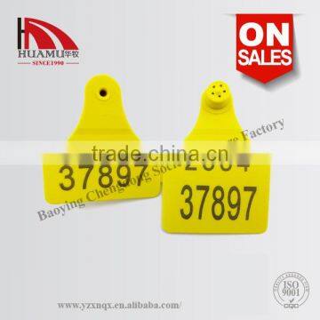 Yellow Ear Tag78*56 mm TPU Material Ear Tag photo-3
