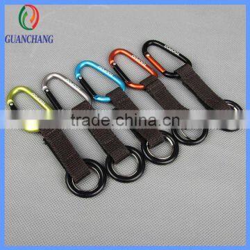 factory cheap custom climbing hook,keychain,key hook short lanyard