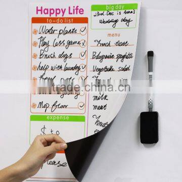 Custom Fridge Magnets Dry Erase Sheet Magnetic Calendar Weekly Planner to do List Shopping List photo-6