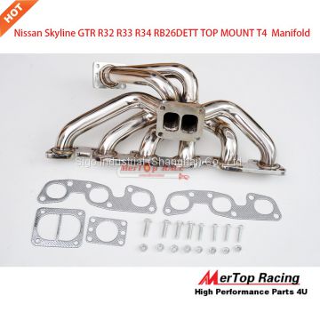 Mertop Niss** Skyline GTR R32 R33 R34 RB26DETT TOP MOUNT T4 Turbo Exhaust Manifold