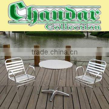 Cheap aluminum garden table and chair