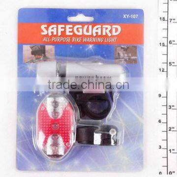 Hot Seller Promotional Outdoor Led ABS Multifunctional Bicycle Light Including Back and Front Light Rear Light Warning Light