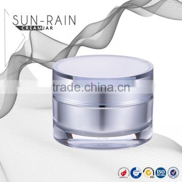 Wholesales high quality PMMA colorful plastic cosmetics cream empty jar