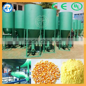 Combined drum poultry feed mixer