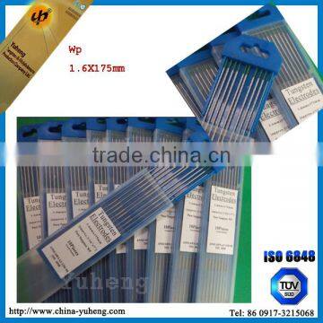 1.6/ 2.4 /3.2mm diameter pure wolfram wp tungsten electrodes