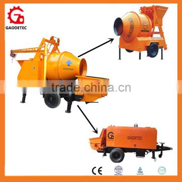 Chinese manufacturer portable mobile electric concrete mixer and pump for sale