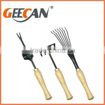 Best Quality Garden Tool New Design Wood Handle Metal Head Garden Tool Set